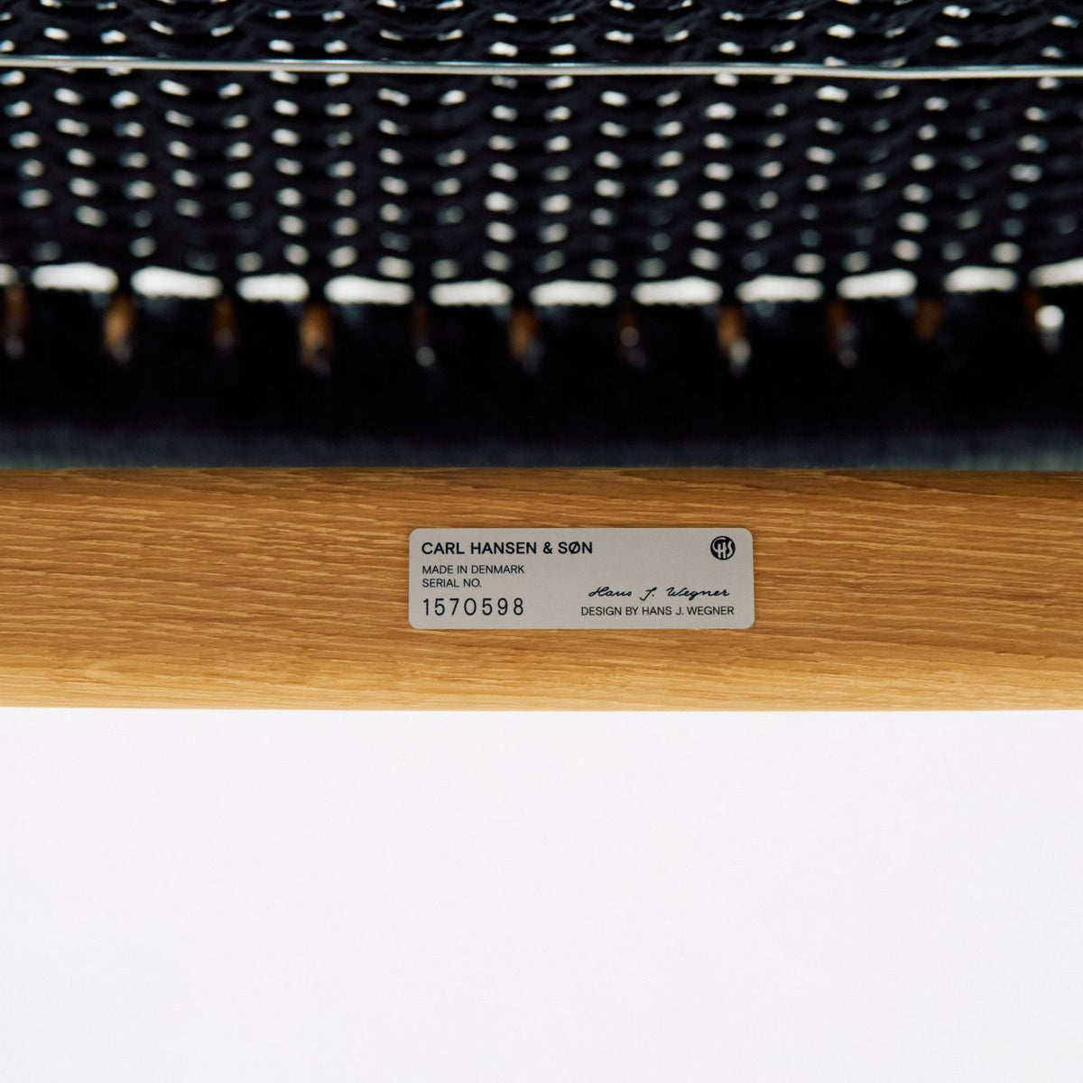 【店頭在庫品】CARL HANSEN & SON（カールハンセン&サン）/CH25/ラウンジチェア/オーク材/ホワイトオイル仕上げ/ブラックペーパーコード