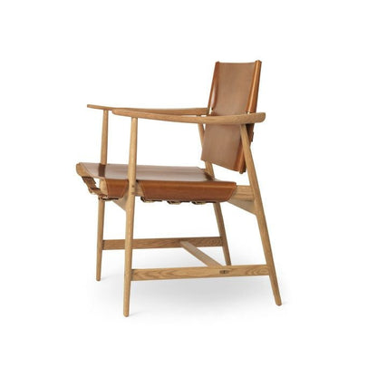CARL HANSEN & SON（カールハンセン&サン）/BM1106/HUNTSMAN CHAIR（ハンツマンチェア）/オーク材/オイル仕上げ/Saddle Leather コニャック/真鍮【納期】ご注文後確認