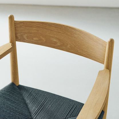 CARL HANSEN & SON（カールハンセン&サン）/CH37/ダイニングチェア/オーク材/ホワイトオイル仕上げ/ブラックペーパーコード【納期】ご注文後確認