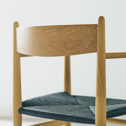 CARL HANSEN & SON（カールハンセン&サン）/CH37/ダイニングチェア/オーク材/ホワイトオイル仕上げ/ブラックペーパーコード【納期】ご注文後確認