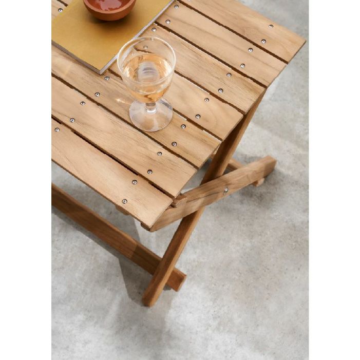 CARL HANSEN & SON（カールハンセン&サン）/BM5868（BMアウトドア デッキチェア シリーズ）/サイドテーブル/チーク材/無塗装 【納期】約3～4週間（メーカー欠品時を除く）