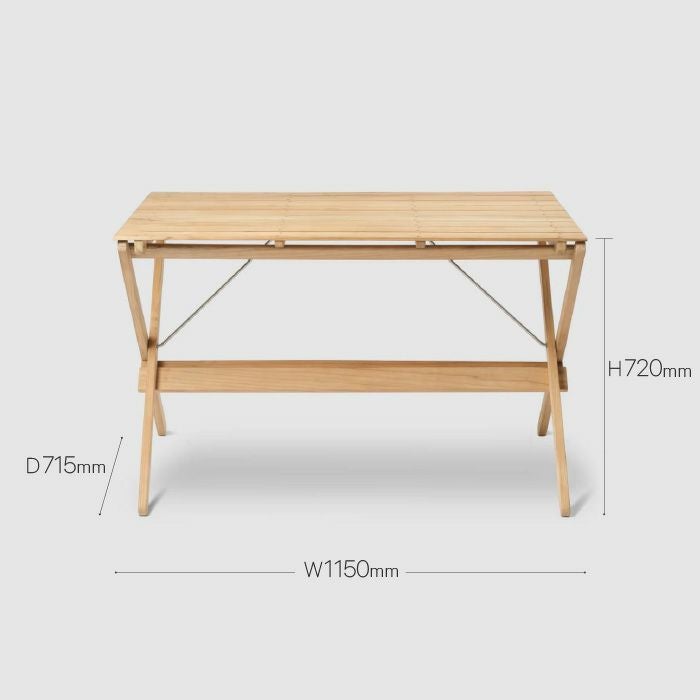 CARL HANSEN & SON（カールハンセン&サン）/BM3670（BMアウトドア デッキチェア シリーズ）/ダイニングテーブル/チーク材/無塗装 【納期】約3～4週間（メーカー欠品時を除く）