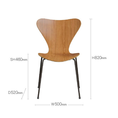 FRITZ HANSEN（フリッツハンセン）/SERIES 7（セブンチェア）/ダイニングチェア/チェリー/ナチュラルウッド/ブラウンブロンズ脚/Model 3107/SH43