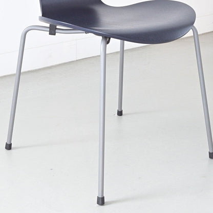 FRITZ HANSEN（フリッツハンセン）/SERIES 7（セブンチェア）/ダイニングチェア/ミッドナイトブルー/カラードアッシュ/シルバーグレー脚/Model 3107/SH43