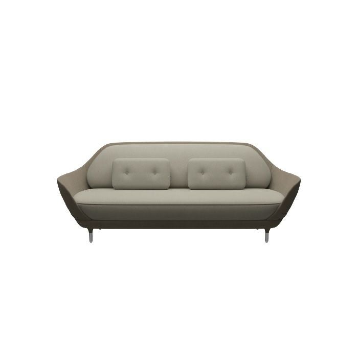 FRITZ HANSEN（フリッツハンセン）/FAVN（ファウン）/JH3/ソファ/フィヨルド（ブラウン/ストーン 271）外/フィヨルド（ライトトープ262）内/フィヨルド（ライトトープ262）クッション/サテン仕上げアルミニウム脚 【納期】ご注文後確認