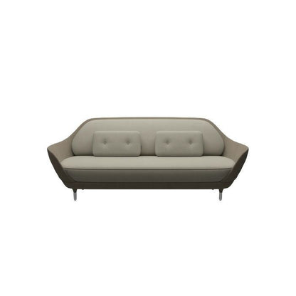 FRITZ HANSEN（フリッツハンセン）/FAVN（ファウン）/JH3/ソファ/フィヨルド（ブラウン/ストーン 271）外/フィヨルド（ライトトープ262）内/フィヨルド（ライトトープ262）クッション/サテン仕上げアルミニウム脚 【納期】ご注文後確認