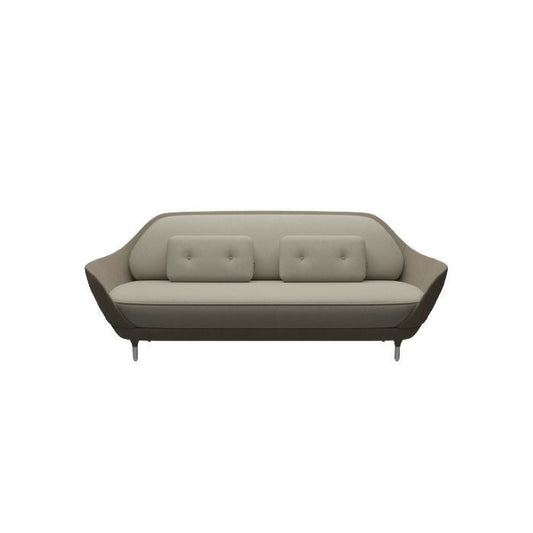 FRITZ HANSEN（フリッツハンセン）/FAVN（ファウン）/JH3/ソファ/フィヨルド（ブラウン/ストーン 271）外/フィヨルド（ライトトープ262）内/フィヨルド（ライトトープ262）クッション/サテン仕上げアルミニウム脚 【納期】ご注文後確認
