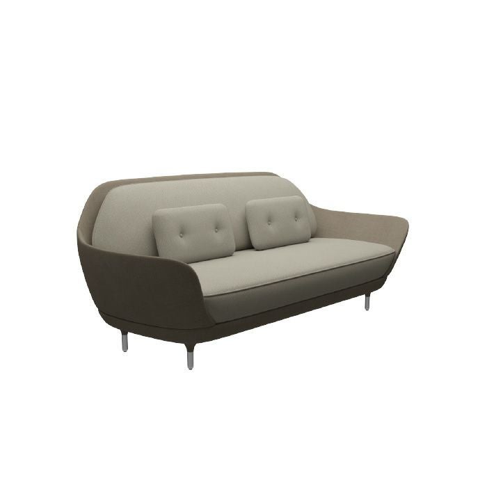 FRITZ HANSEN（フリッツハンセン）/FAVN（ファウン）/JH3/ソファ/フィヨルド（ブラウン/ストーン 271）外/フィヨルド（ライトトープ262）内/フィヨルド（ライトトープ262）クッション/サテン仕上げアルミニウム脚 【納期】ご注文後確認