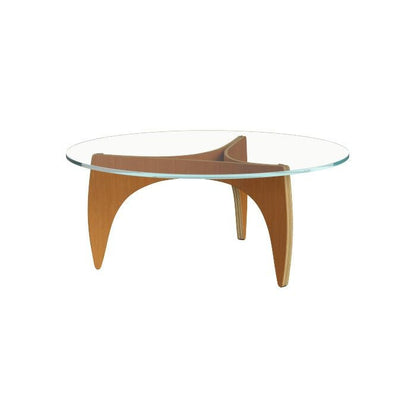 FRITZ HANSEN（フリッツハンセン）/PK60/COFFEE TABLE（コーヒーテーブル）/オレゴンパイン/ナチュラルウッド/ガラス天板/直径105cm 【納期】ご注文後確認