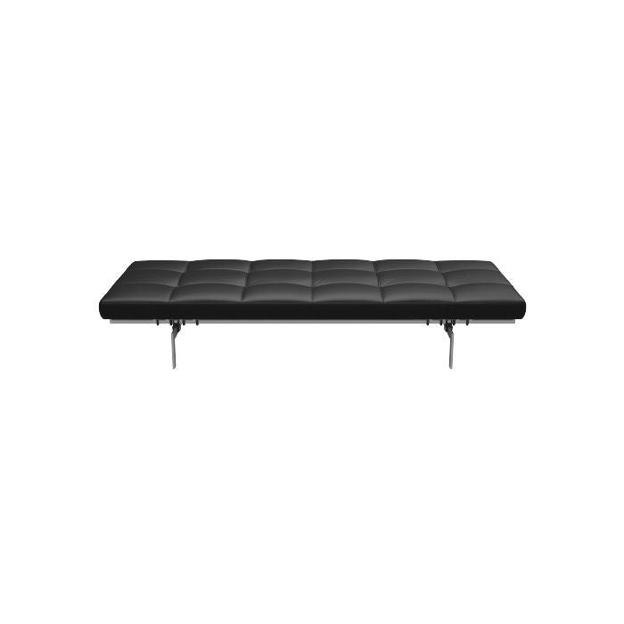 FRITZ HANSEN（フリッツハンセン）/PK80/Daybed（ディベッド）/グレースレザー（ブラック )/サテン仕上げステンレススチール脚 【納期】ご注文後確認