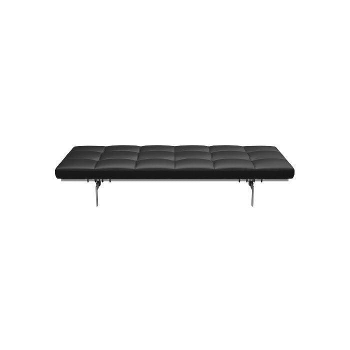 FRITZ HANSEN（フリッツハンセン）/PK80/Daybed（ディベッド）/グレースレザー（ブラック )/サテン仕上げステンレススチール脚 【納期】ご注文後確認