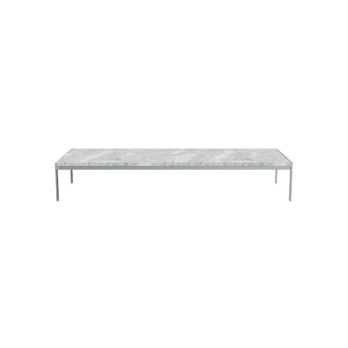 FRITZ HANSEN（フリッツハンセン）/PK63/COFFEE TABLE（コーヒーテーブル）/ファウスケ大理石 ロール仕上げ（グレーホワイト）/サテン仕上げステンレススチール脚 【納期】ご注文後確認