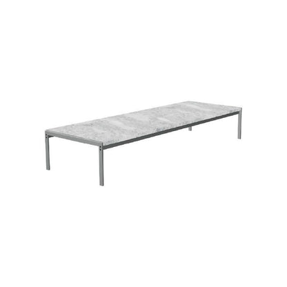 FRITZ HANSEN（フリッツハンセン）/PK63/COFFEE TABLE（コーヒーテーブル）/ファウスケ大理石 ロール仕上げ（グレーホワイト）/サテン仕上げステンレススチール脚 【納期】ご注文後確認