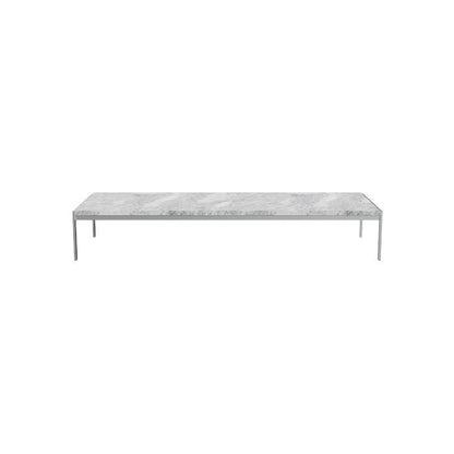 FRITZ HANSEN（フリッツハンセン）/PK63/COFFEE TABLE（コーヒーテーブル）/ファウスケ大理石 ロール仕上げ（グレーホワイト）/サテン仕上げステンレススチール脚 【納期】ご注文後確認