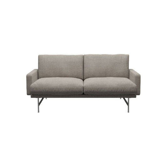 FRITZ HANSEN（フリッツハンセン）/LISSONI （リッソーニソファ）/2人掛けソファ/クレイ（ライトグレー 012）/マットポリッシュ仕上げステンレススチール脚/PL112 【納期】約3～4週間（メーカー欠品時を除く）