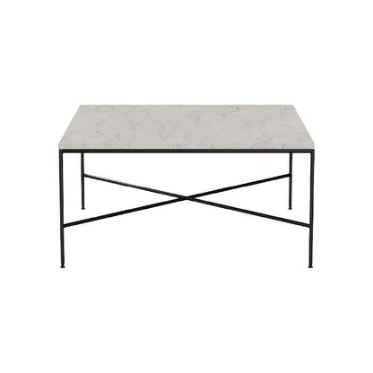 FRITZ HANSEN（フリッツハンセン）/PLANNER COFFEE TABLES（プランナーコーヒーテーブル）/大理石（クリーム120）/スチール脚（ブラック粉体塗装仕上げ）/80×80cm/MC320 【納期】ご注文後確認