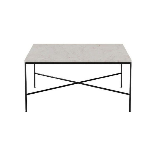 FRITZ HANSEN（フリッツハンセン）/PLANNER COFFEE TABLES（プランナーコーヒーテーブル）/大理石（クリーム120）/スチール脚（ブラック粉体塗装仕上げ）/80×80cm/MC320 【納期】ご注文後確認