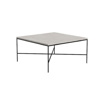 FRITZ HANSEN（フリッツハンセン）/PLANNER COFFEE TABLES（プランナーコーヒーテーブル）/大理石（クリーム120）/スチール脚（ブラック粉体塗装仕上げ）/80×80cm/MC320 【納期】ご注文後確認