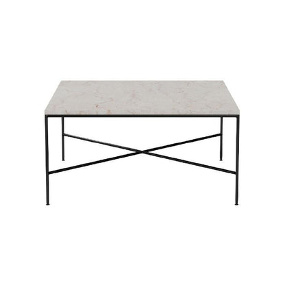 FRITZ HANSEN（フリッツハンセン）/PLANNER COFFEE TABLES（プランナーコーヒーテーブル）/大理石（クリーム120）/スチール脚（ブラック粉体塗装仕上げ）/80×80cm/MC320 【納期】ご注文後確認