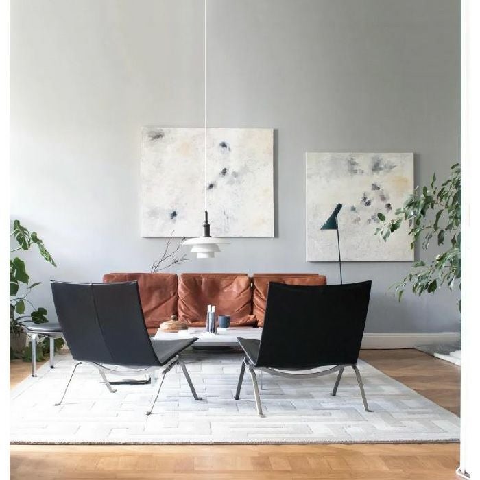 FRITZ HANSEN（フリッツハンセン）/PLANNER COFFEE TABLES（プランナーコーヒーテーブル）/大理石（クリーム120）/スチール脚（ブラック粉体塗装仕上げ）/80×80cm/MC320 【納期】ご注文後確認