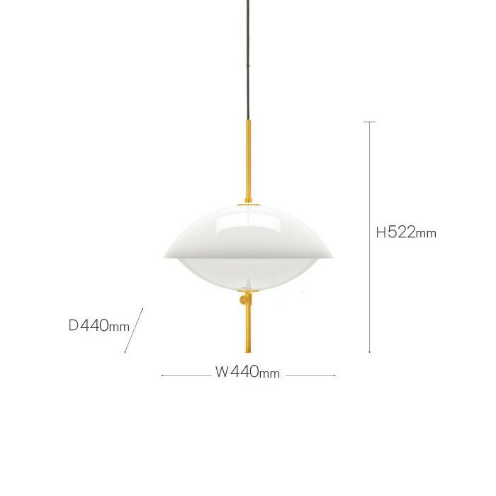FRITZ HANSEN（フリッツハンセン）/CLAM（クラム）/ペンダントライト/オパールガラス/真鍮（無加工）/直径440mm/※要電気工事 【納期】約3～4週間（メーカー欠品時を除く）