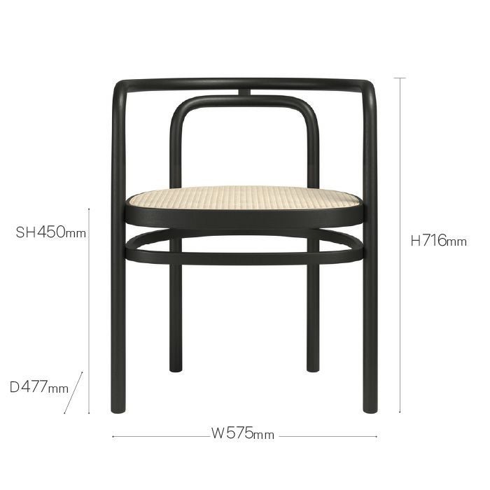 FRITZ HANSEN（フリッツハンセン）/PK15/ダイニングチェア/ブラックカラードアッシュ 【納期】ご注文後確認