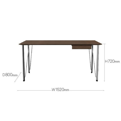 FRITZ HANSEN（フリッツハンセン）/FH3605 DESK/デスク/ウォルナット（ラッカー仕上げ）/ドロワー付き 【納期】ご注文後確認