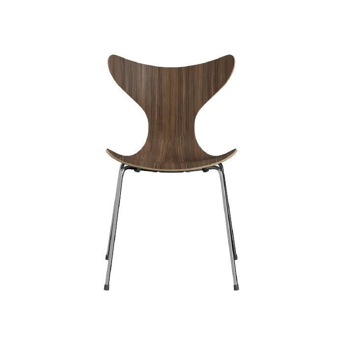 FRITZ HANSEN（フリッツハンセン）/LILY（リリー）/ダイニングチェア/ウォルナット/ナチュラルウッド/クローム脚/Model 3108 【納期】ご注文後確認