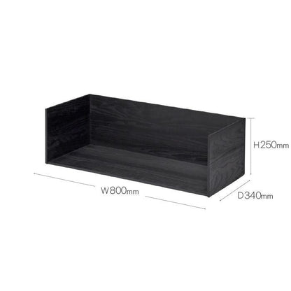 SKAGERAK（スカゲラック）/Vivlio Shelf（ビブリオ シェルフ）/モジュール シェルフ/木製棚/Large/オーク（ブラック） 【納期】ご注文後確認