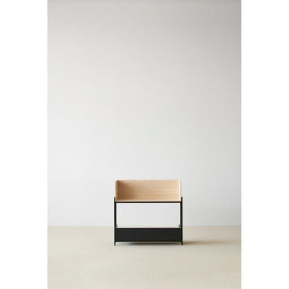 SKAGERAK（スカゲラック）/Vivlio Shelf（ビブリオ シェルフ）/モジュール シェルフ/木製棚/Large/オーク（ブラック） 【納期】ご注文後確認