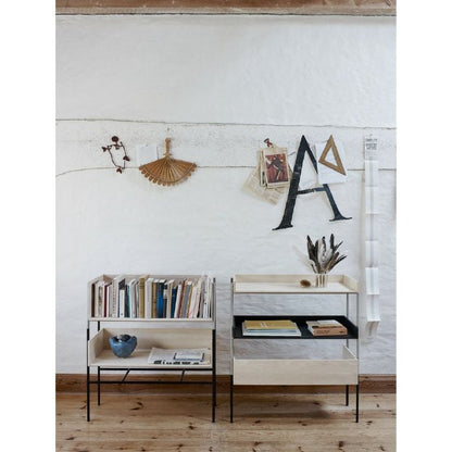 SKAGERAK（スカゲラック）/Vivlio Shelf（ビブリオ シェルフ）/モジュール シェルフ/木製棚/Large/オーク（ブラック） 【納期】ご注文後確認