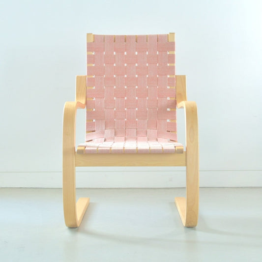 Artek（アルテック）/Armchair406（アームチェア406）/ラウンジチェア/バーチ材/ナチュラルラッカー仕上げ/ナチュラル レッド【納期】ご注文後確認