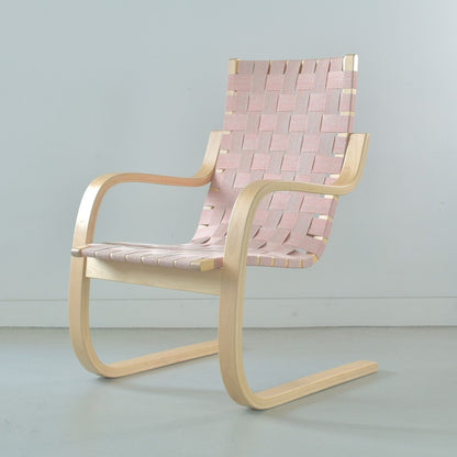 Artek（アルテック）/Armchair406（アームチェア406）/ラウンジチェア/バーチ材/ナチュラルラッカー仕上げ/ナチュラル レッド【納期】ご注文後確認