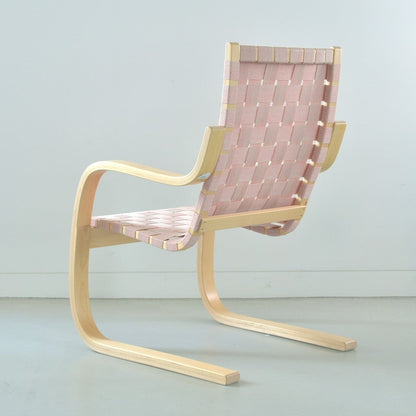 Artek（アルテック）/Armchair406（アームチェア406）/ラウンジチェア/バーチ材/ナチュラルラッカー仕上げ/ナチュラル レッド【納期】ご注文後確認
