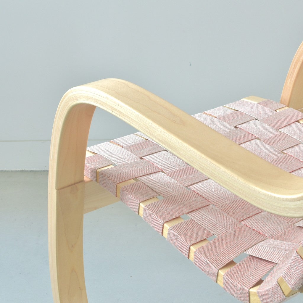 Artek（アルテック）/Armchair406（アームチェア406）/ラウンジチェア/バーチ材/ナチュラルラッカー仕上げ/ナチュラル レッド【納期】ご注文後確認
