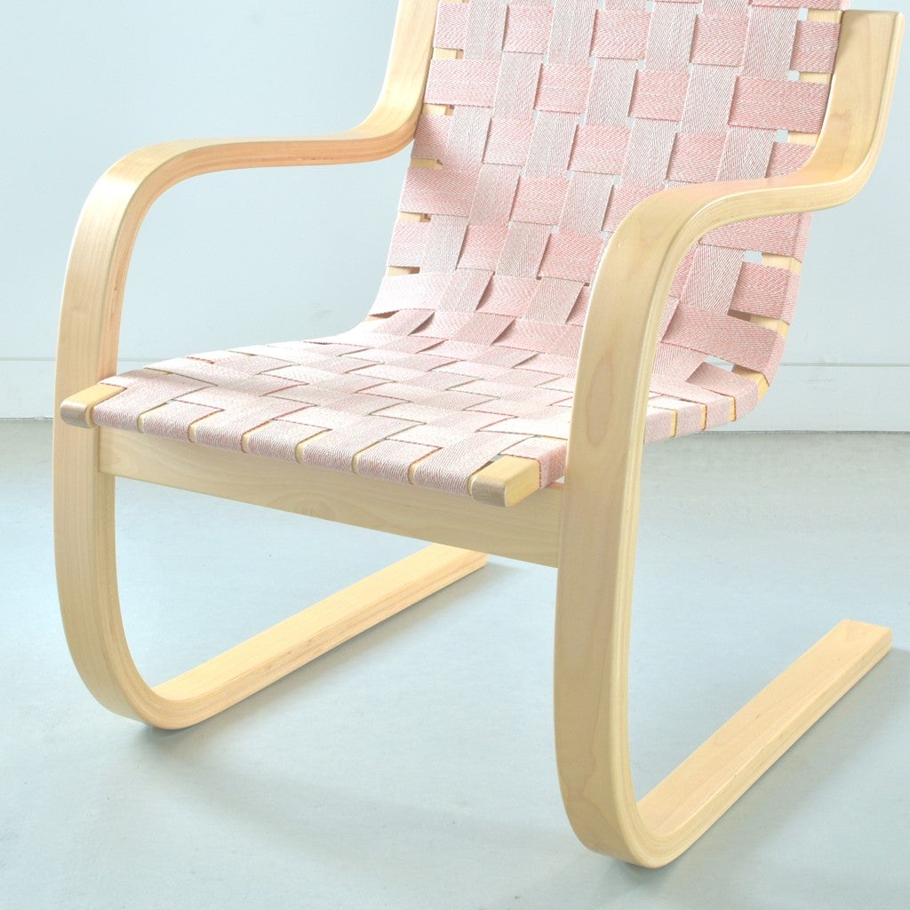Artek（アルテック）/Armchair406（アームチェア406）/ラウンジチェア/バーチ材/ナチュラルラッカー仕上げ/ナチュラル レッド【納期】ご注文後確認