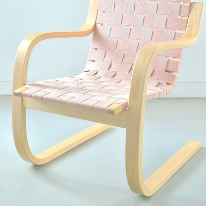 Artek（アルテック）/Armchair406（アームチェア406）/ラウンジチェア/バーチ材/ナチュラルラッカー仕上げ/ナチュラル レッド【納期】ご注文後確認