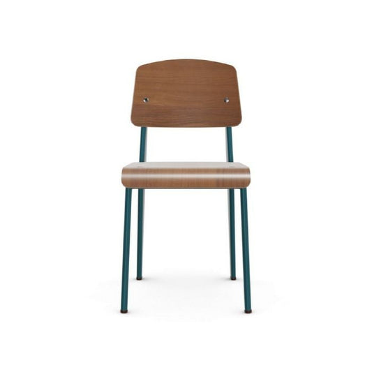 Vitra（ヴィトラ）/Standard Chair（スタンダードチェア）/ダイニングチェア/ブラックピグメンテッドウォールナット/ブルーディナスティ脚 【納期】ご注文後確認