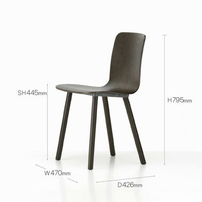 Vitra（ヴィトラ）/HAL PLY Wood（ハル プライ ウッド）/ダイニングチェア/ダークオーク/ラッカー仕上げ 【納期】ご注文後確認