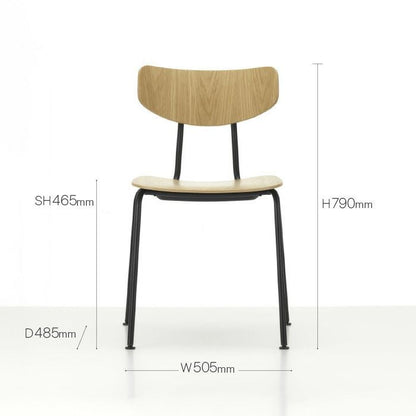 Vitra（ヴィトラ）/Moca（モカ）/ダイニングチェア/ナチュラルオーク/ラッカー仕上げ/ベーシックダーク脚 【納期】約3～4週間（メーカー欠品時を除く）