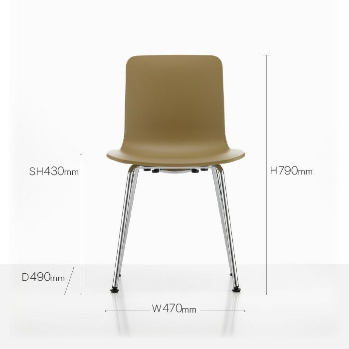 Vitra（ヴィトラ）/HAL RE Tube Stackable（ハル リ チューブ スタッカブル）/ダイニングチェア/カードボード RE/クローム脚 【納期】ご注文後確認