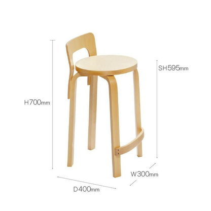 Artek/K65/ハイチェア/バーチ材/ナチュラルラッカー仕上げ 【納期】約3～4週間（メーカー欠品時を除く）