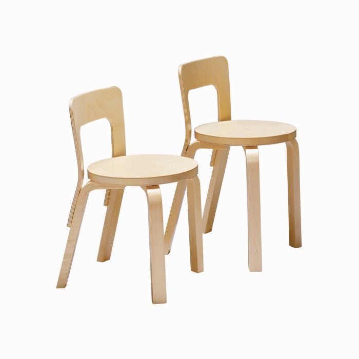 Artek/N65/子供用チェア/バーチ材/ナチュラルラッカー仕上げ 【納期】約3～4週間（メーカー欠品時を除く）
