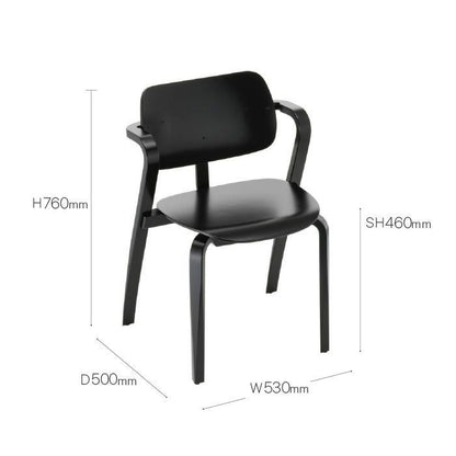 Artek/Aslak Chair/アスラックチェア/ブラック/ラッカー仕上げ 【納期】約3～4週間（メーカー欠品時を除く）