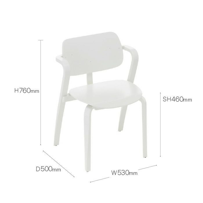 Artek/Aslak Chair/アスラックチェア/ホワイト/ラッカー仕上げ 【納期】約3～4週間（メーカー欠品時を除く）