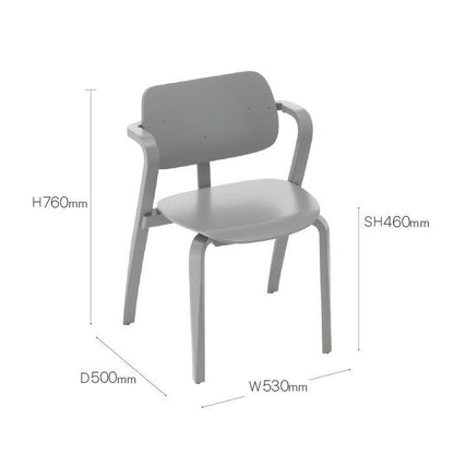 Artek/Aslak Chair/アスラックチェア/グレー/ラッカー仕上げ 【納期】約3～4週間（メーカー欠品時を除く）