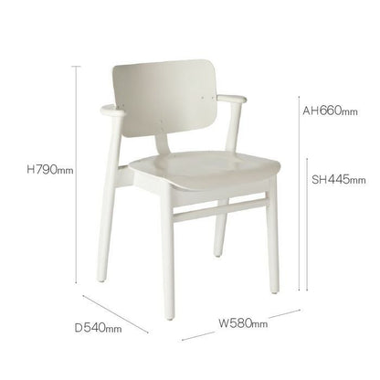 Artek/DOMUS CHAIR/ドムスチェア/バーチ材/ホワイト/ラッカー仕上げ 【納期】ご注文後確認