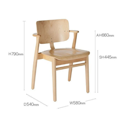 Artek/DOMUS CHAIR/ドムスチェア/バーチ材/ナチュラルラッカー/ラッカー仕上げ 【納期】約3～4週間（メーカー欠品時を除く）