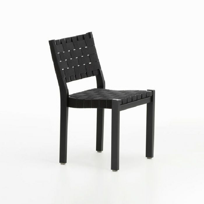 Artek/CHAIR 611/チェア611/本体：バーチ材 背座：リネン/ナチュラルラッカー仕上げ/ブラック 【納期】約3～4週間（メーカー欠品時を除く）