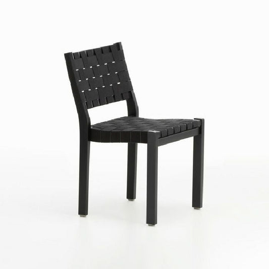 Artek/CHAIR 611/チェア611/本体：バーチ材 背座：リネン/ナチュラルラッカー仕上げ/ブラック 【納期】約3～4週間（メーカー欠品時を除く）
